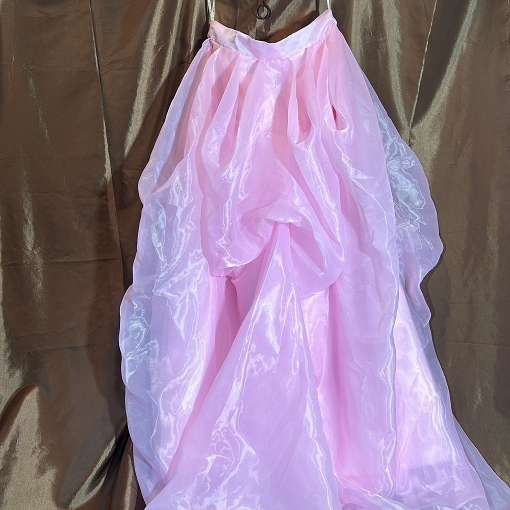 Light In The Box Pink Tulle Maxi Skirt Prom Formal NWT - Picture 2 of 6
